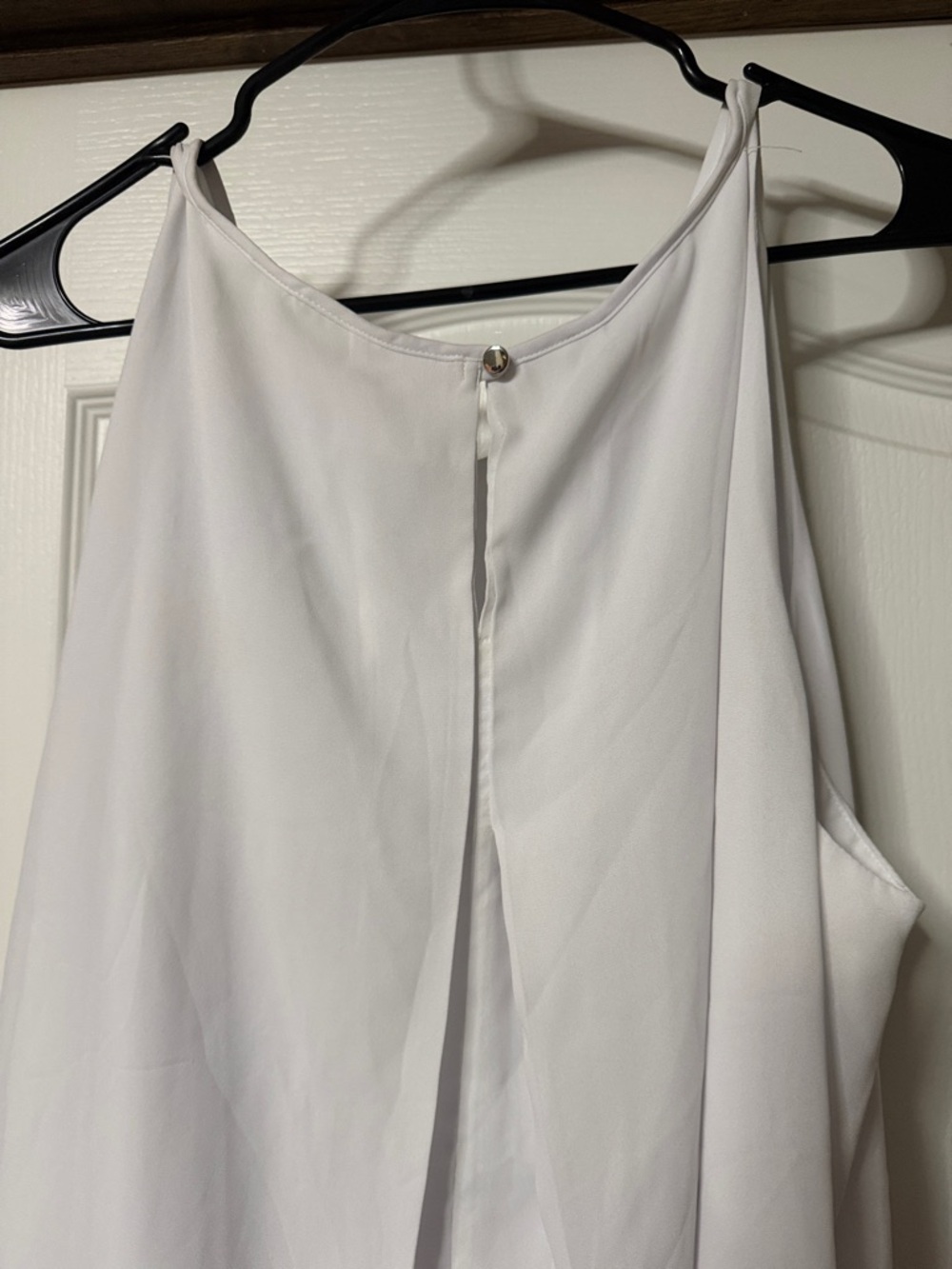 Cato Lightweight White Double-Layer Sleeveless Top - Picture 5 of 7